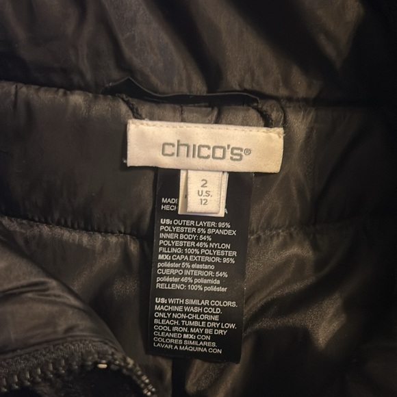 Chico’s velour Quilted Vest NWT! - Picture 2 of 6